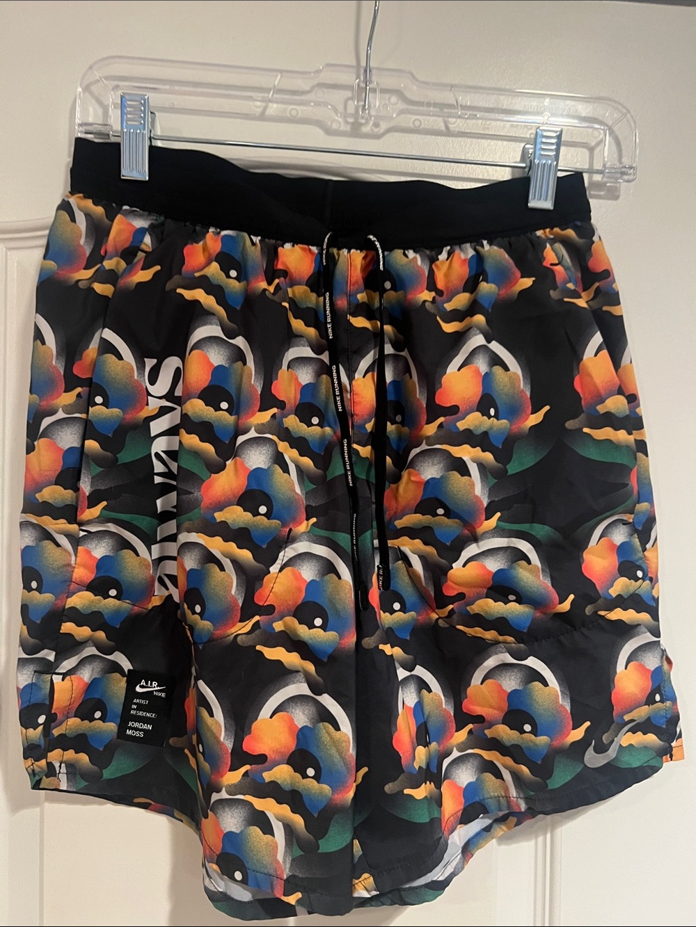 Nike A.I.R. Jordan Moss graphic unlined running shorts.